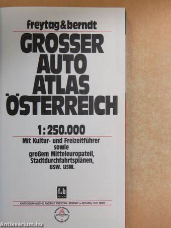 Grosser Autoatlas Österreich