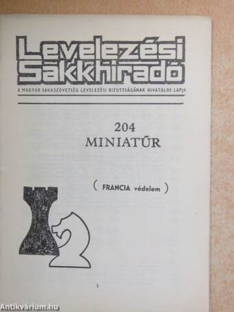 Levelezési Sakkhiradó