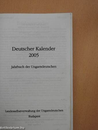 Deutscher Kalender 2005