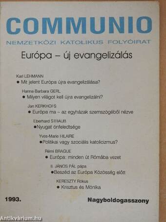 Communio 1993. Nagyboldogasszony