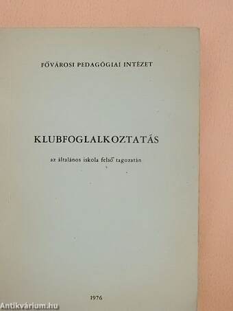 Klubfoglalkoztatás