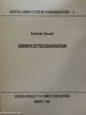 Környezetgazdaságtan