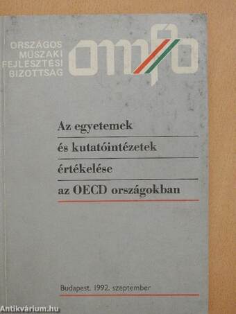 Az egyetemek és kutatóintézetek értékelése az OECD országokban