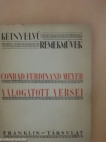 Conrad Ferdinand Meyer válogatott versei