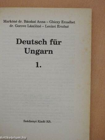 Deutsch für Ungarn I-II.