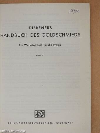 Diebeners Handbuch des Goldschmieds II (töredék)