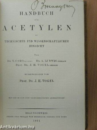 Handbuch für Acetylen