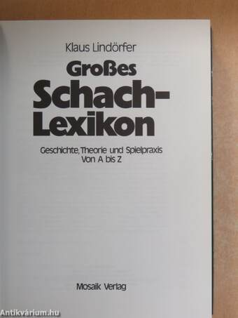 Großes Schach Lexikon