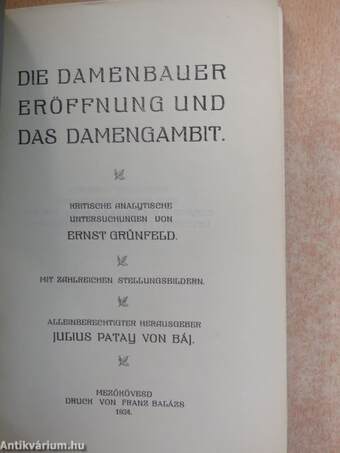 Die Damenbauer eröffnung und das Damengambit