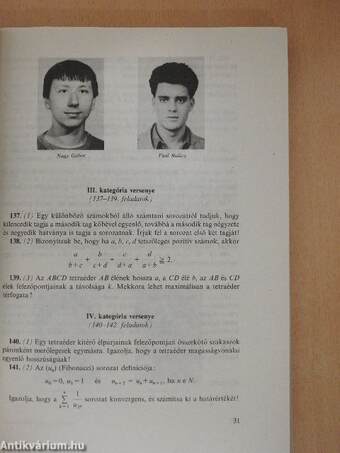 Középiskolai matematikai versenyek 1985-1987