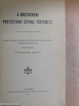 A magyarhoni protestáns egyház története