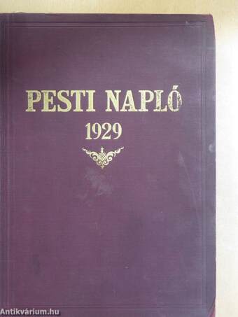 Pesti Napló Képes Műmelléklet 1929. január-december