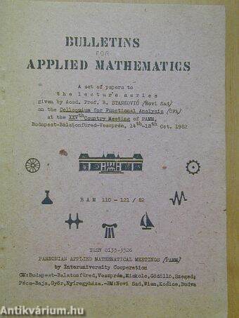 Bulletins for Applied Mathematics 110-121/82