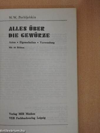 Alles über die Gewürze