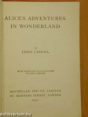 Alice's Adventures in Wonderland