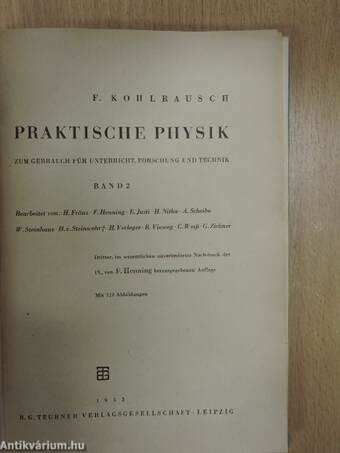 Praktische Physik 2. (töredék)