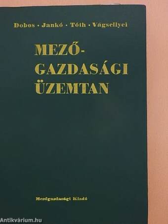 Mezőgazdasági üzemtan