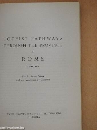 Tourist Pathways Through the Province of Rome