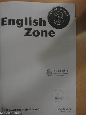 English Zone 3. - Teacher's Book