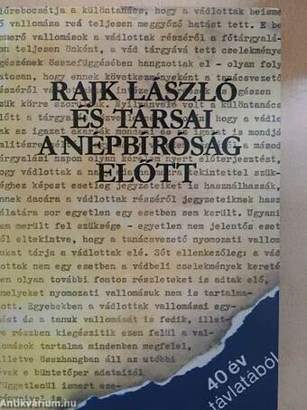 Rajk László és társai a népbíróság előtt