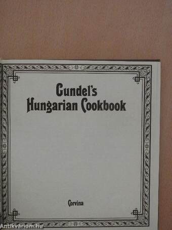 Gundel's Hungarian Cookbook