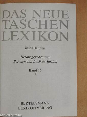 Das neue taschen Lexikon 16 (töredék)