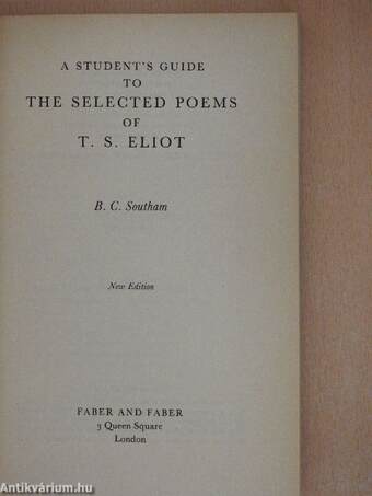 A Student's Guide to the Selected Poems of T. S. Eliot