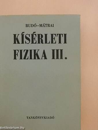 Kísérleti fizika III.