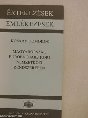 Magyarország Európa újabb kori nemzetközi rendszerében