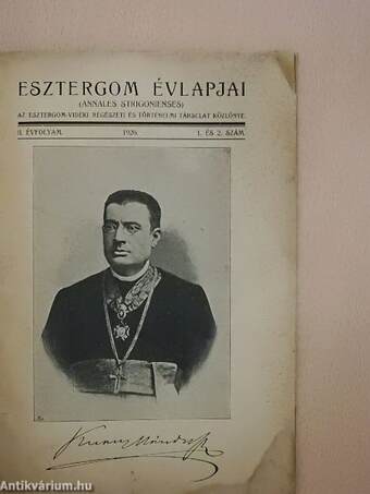 Esztergom évlapjai 1926/1-2.