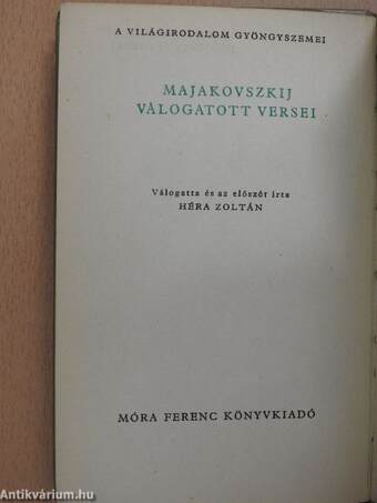 Majakovszkij válogatott versei