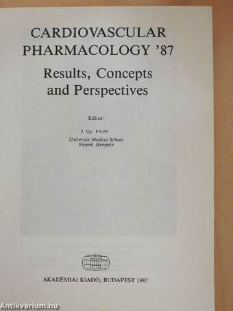 Cardiovascular Pharmacology '87