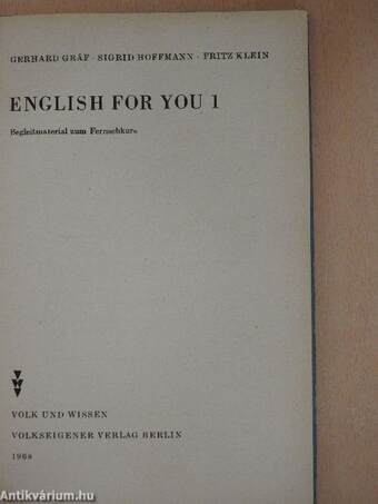 English for You 1