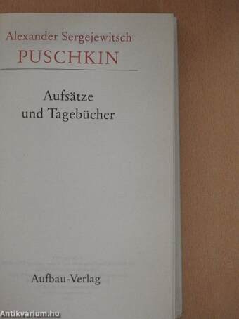 Aufsätze und Tagebücher