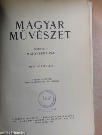 Magyar Művészet 1931/1-10.