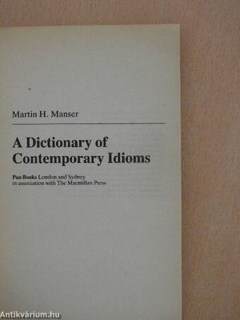 A Dictionary of Contemporary Idioms