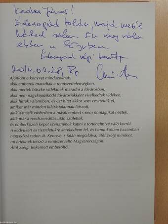 Honfoglalók albérletben (dedikált példány)