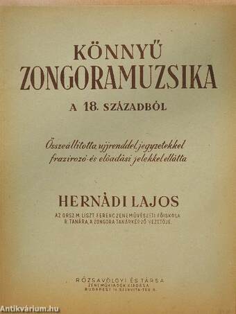 Könnyű zongoramuzsika a 18. századból