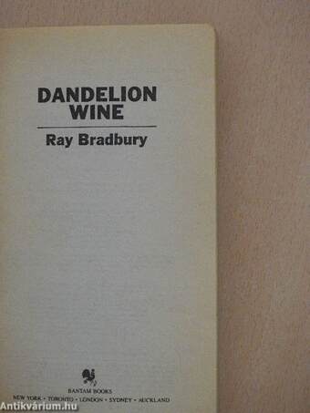 Dandelion Wine