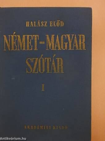 Német-magyar szótár I-II.