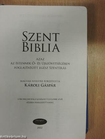 Szent Biblia