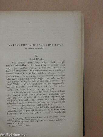 Századok 1899/1-10.