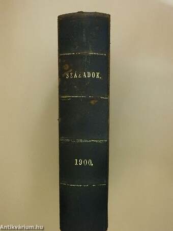 Századok 1900/1-10.