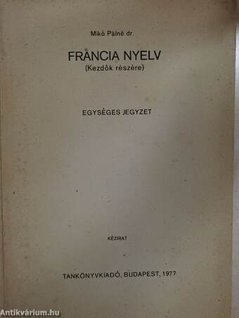 Francia nyelv