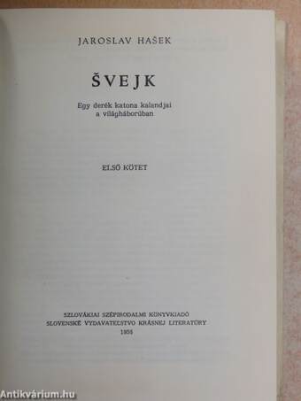 Svejk I-II.