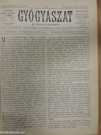 Gyógyászat 1907. január-december