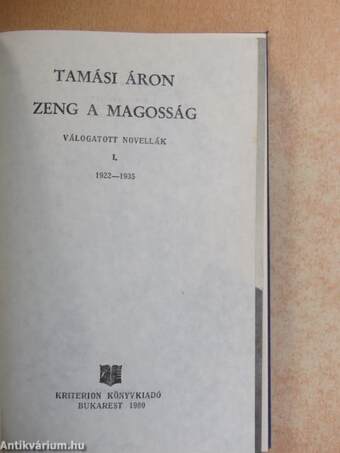 Zeng a magosság I.