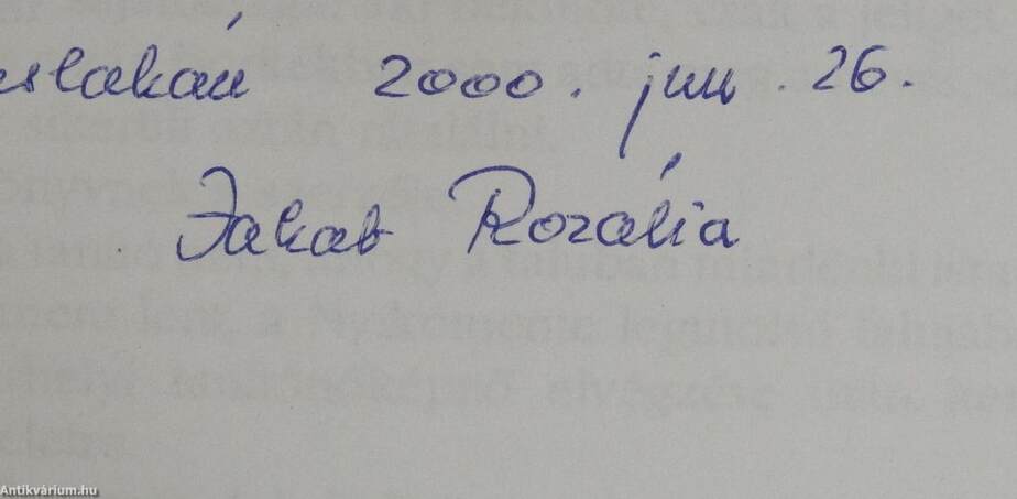 "Nálunk a harangszó elszáll a határig" (dedikált példány)