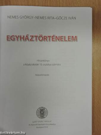 Egyháztörténelem 10.