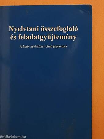 Nyelvtani összefoglaló és feladatgyűjtemény